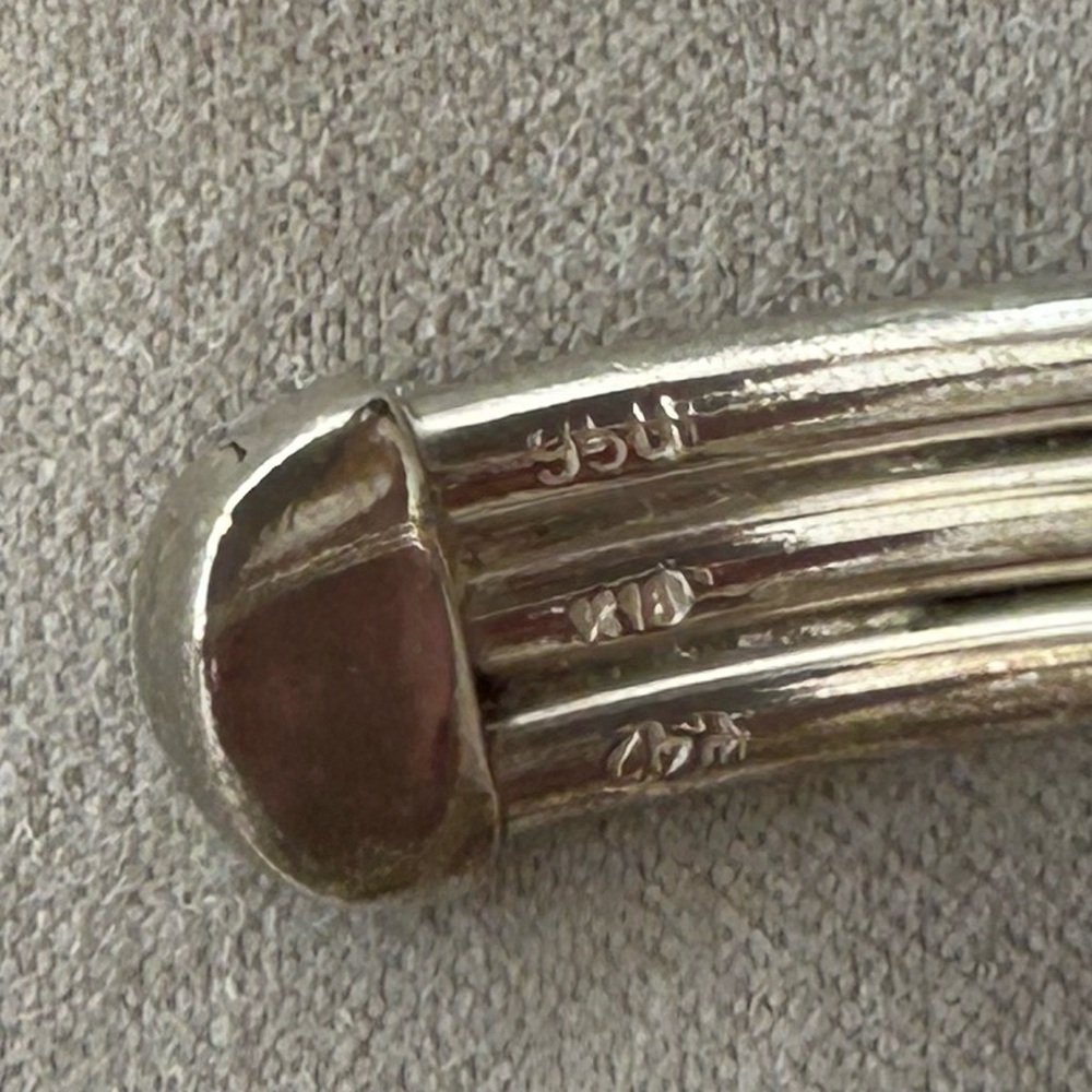 Vintage Women’s 950 Silver Cuff Bracelet - Picture 7 of 11